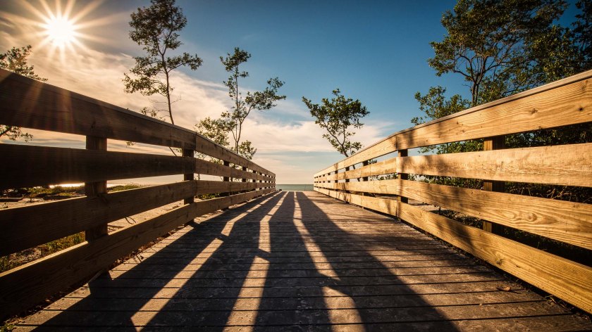 Fort De Soto Beach Boardwalk